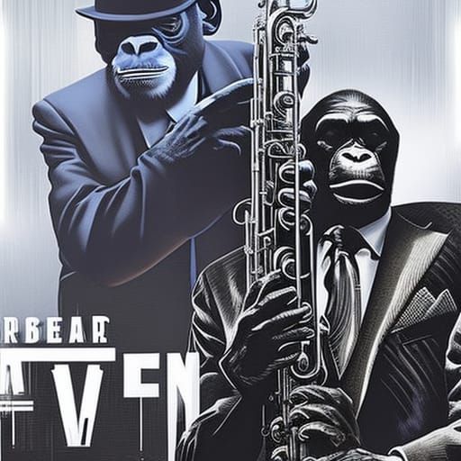 Chimpanzees in Suits: Crime Noire Art