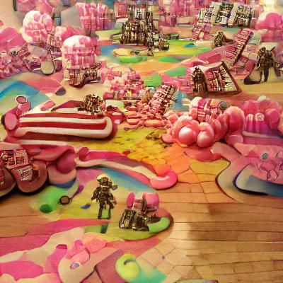 Post-Apocalyptic Candyland Wastescape