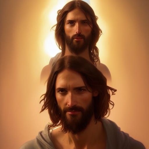 Hyperdetailed Portrait of Jesus in Trending Art Style