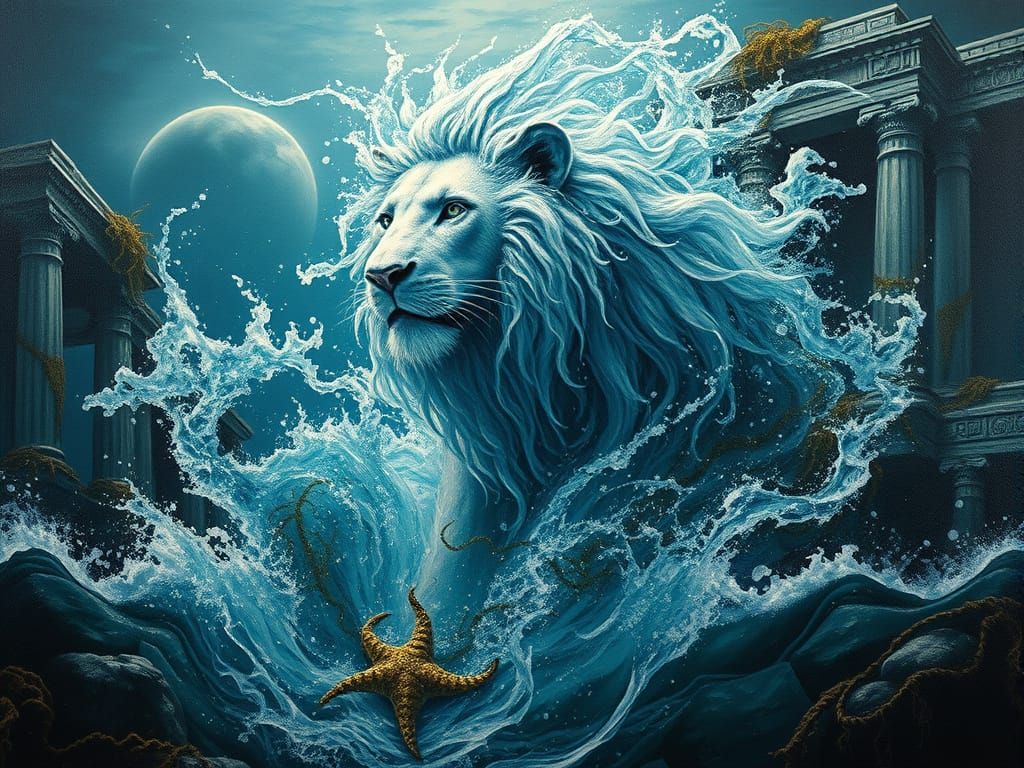 Ancient Sea Lion Emerge from Oceanic Temple