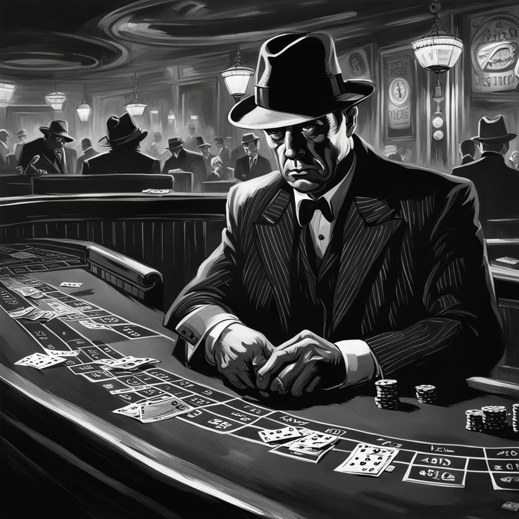 The great detective, casino scene, ultra realistic, black and white, film noir --ar 4:5 --style raw