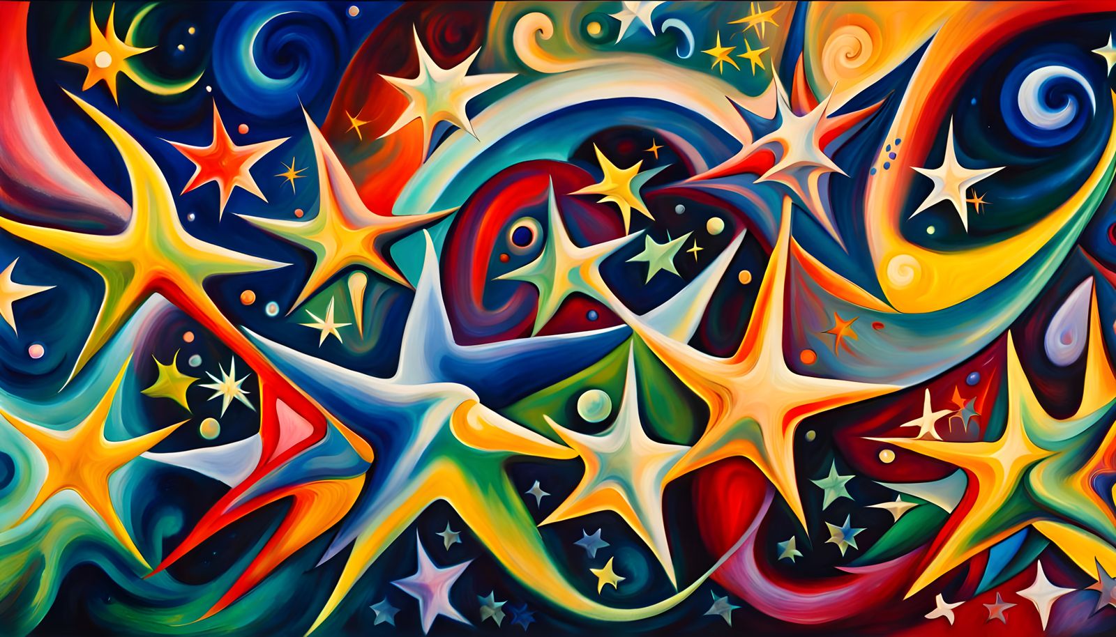 Iridescent Stars in Cosmic Whirlpool Tunnel