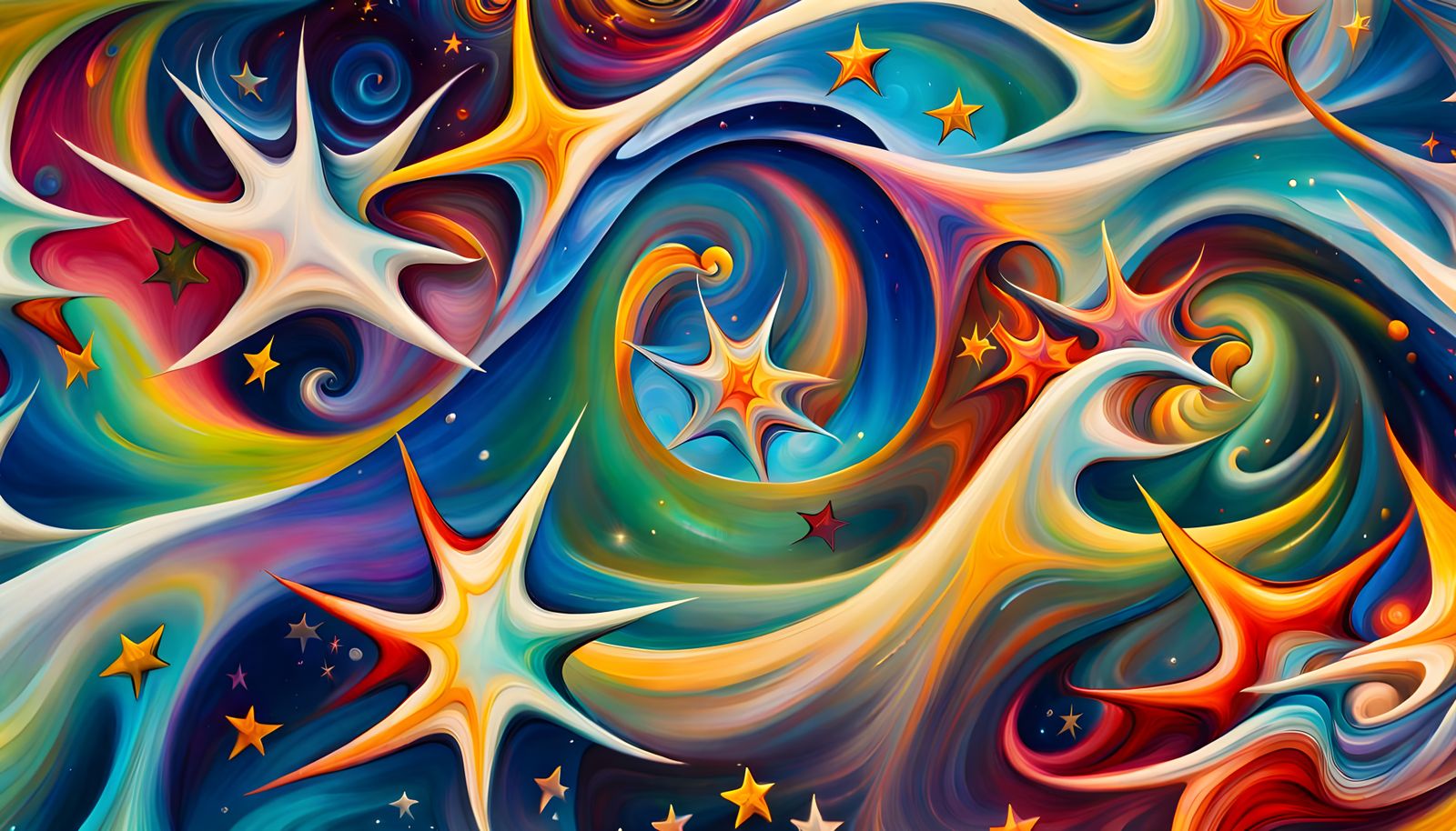 Cosmic Star Cluster Formation in Abstract Expressionism