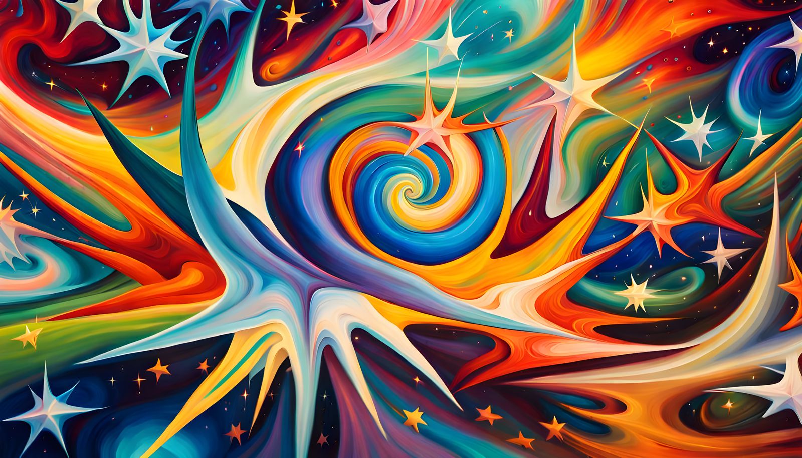 Variegated Stars Swirling in Cosmic Energy Tunnel