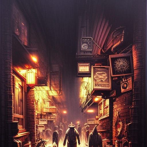 Grimepunk Horrorcore Anime Monsters on Horror Street