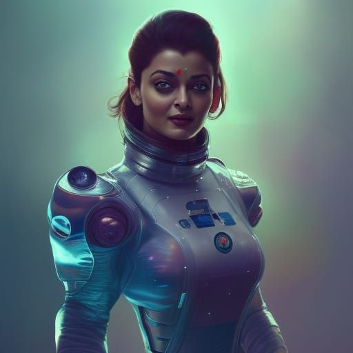 Astronaut Portrait in Hyperdetailed Digital Art