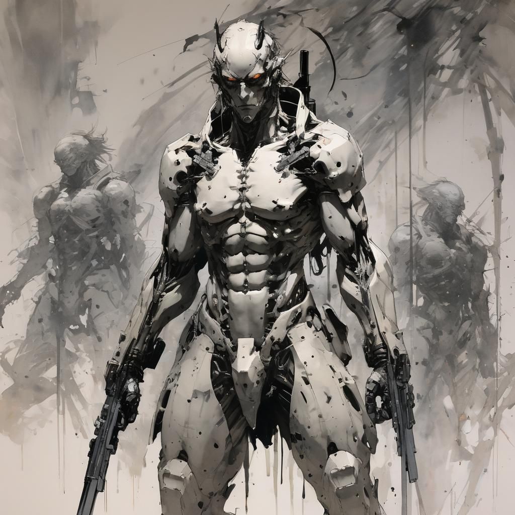 Grimdark Image in Yoji Shinkawa Style