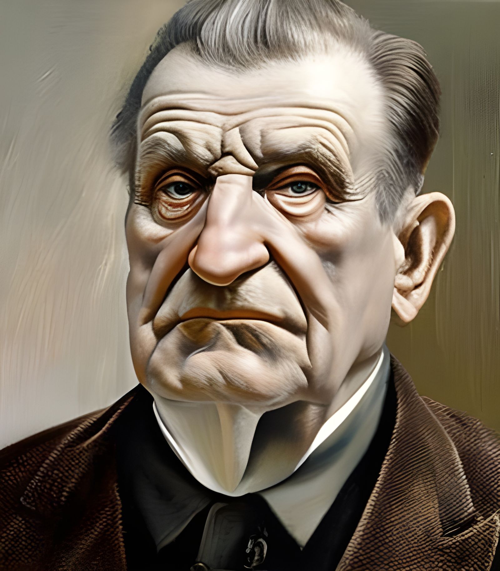 Intricate Portrait Inspired by Early 1900s Photography