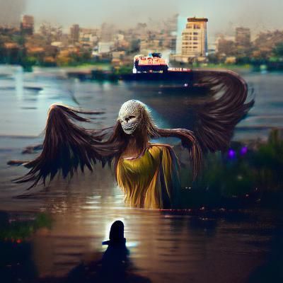Sinister Nile Lady with Golden Hair