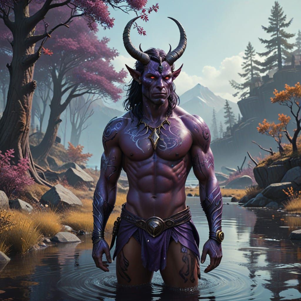 Mystical Tiefling Underwater Vision