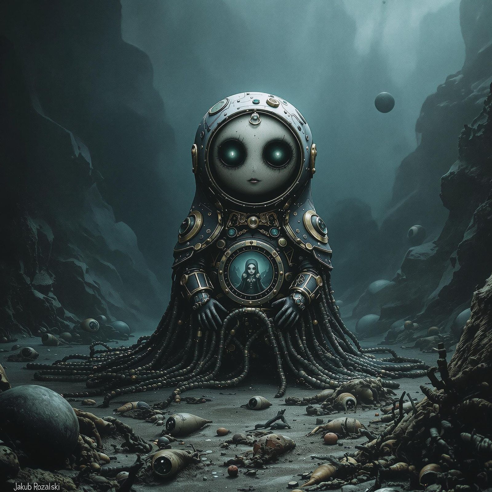 Steampunk Matryoshka in Thalassophobic Depths