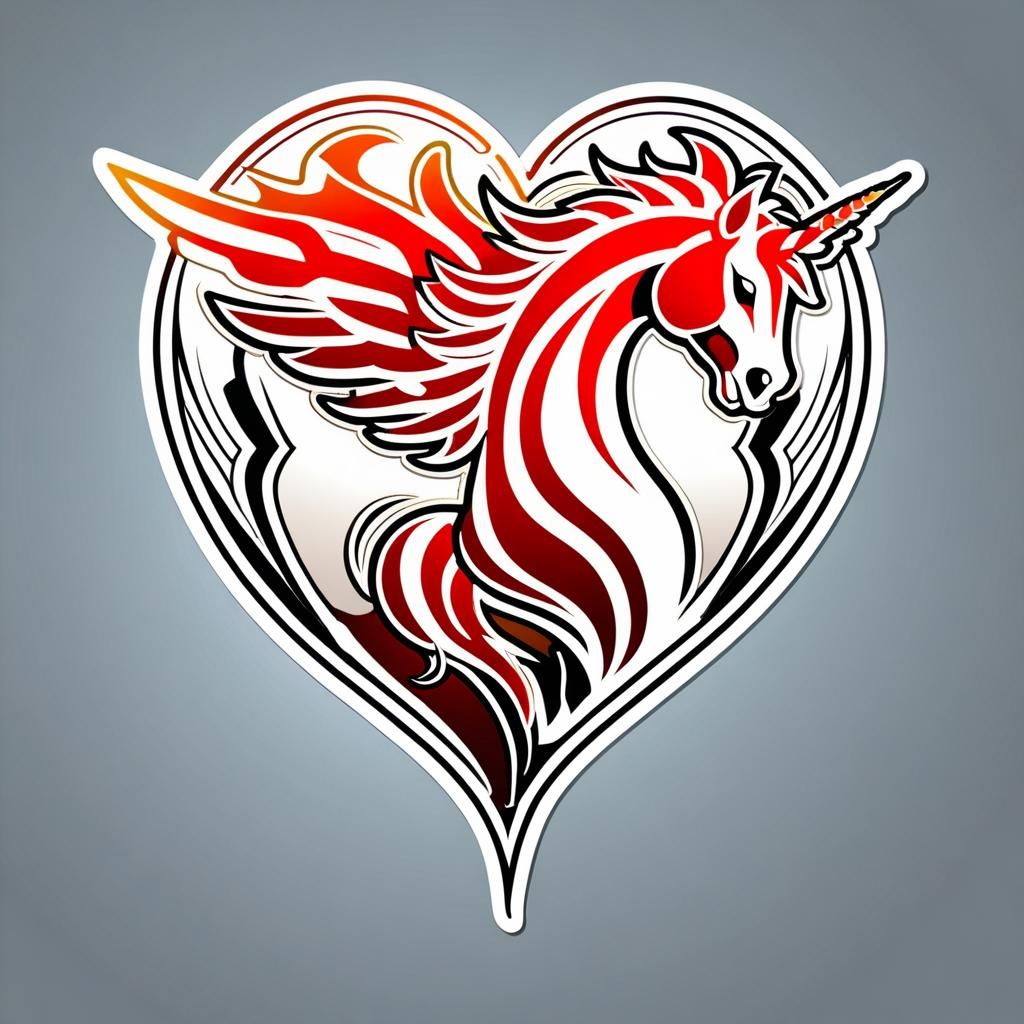 Vector Art Sticker with White Outlines