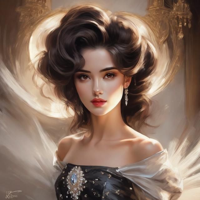 Ethereal Portrait with Glorious Sheen Illumination