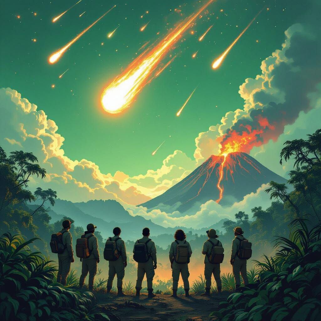 Jungle Explorers Witness Meteoric Apocalypse
