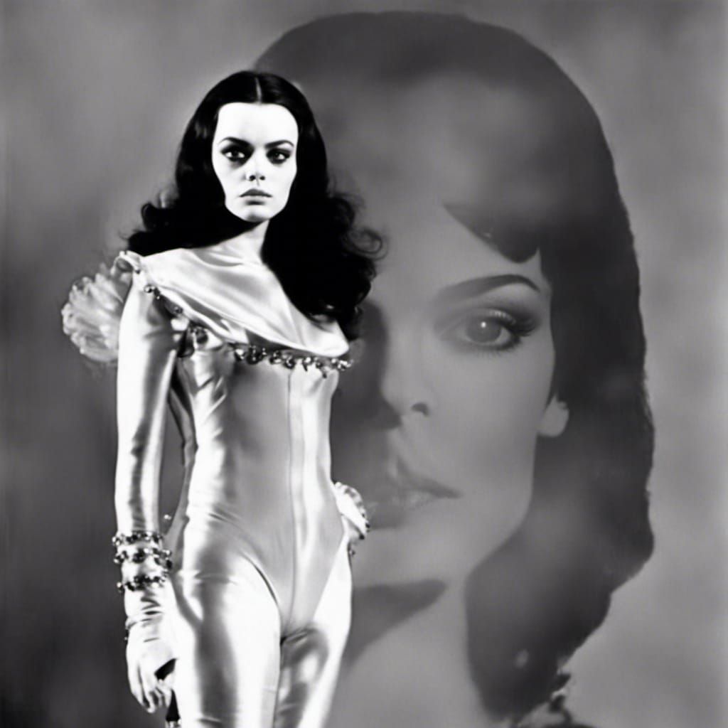 Barbara Steele in Avant-Garde 1970s Film Still