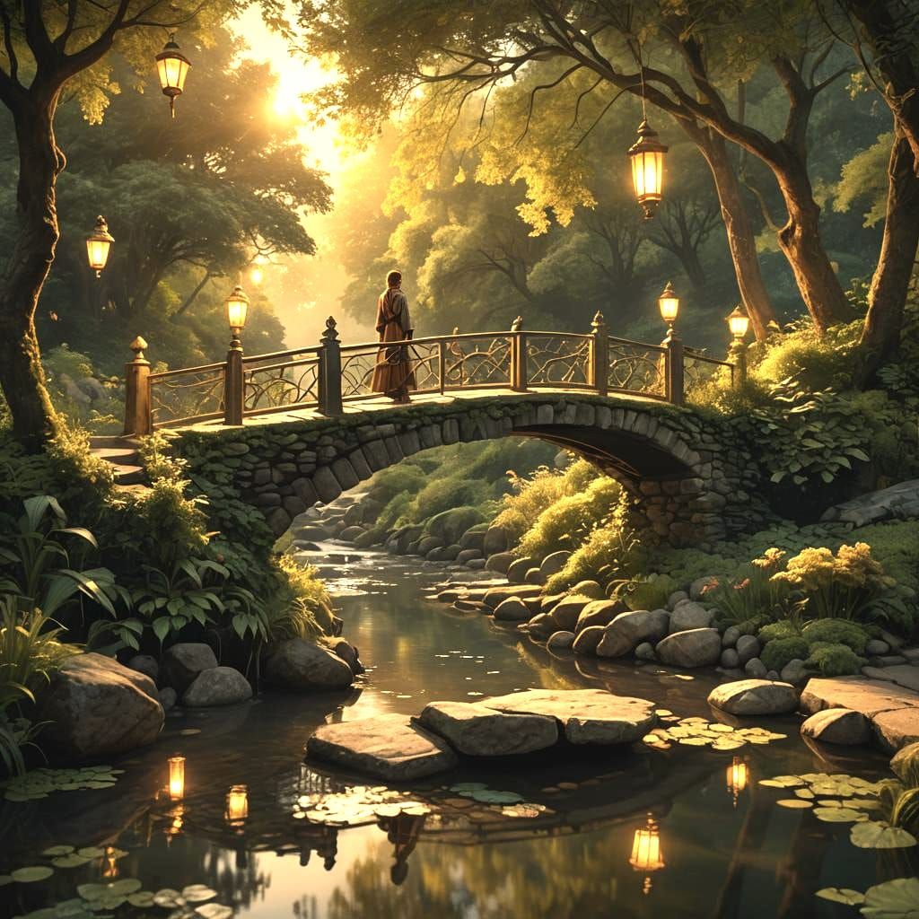 Evening at Little Bridge: Digital Matte Painting