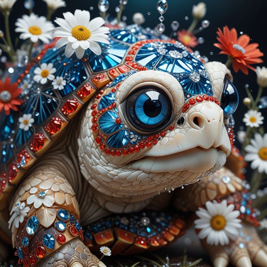 Bejeweled tortoise