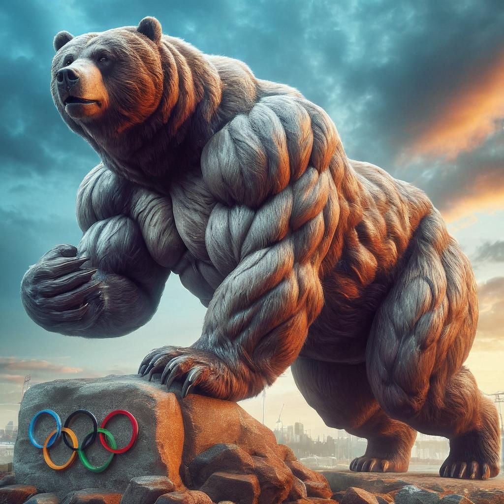 Kodiak Bear Olympian in Championship Photo