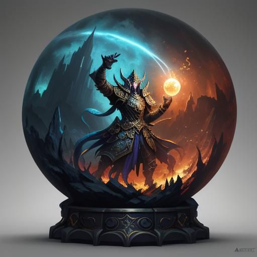 Quest Token Orb: Fantasy Concept Art