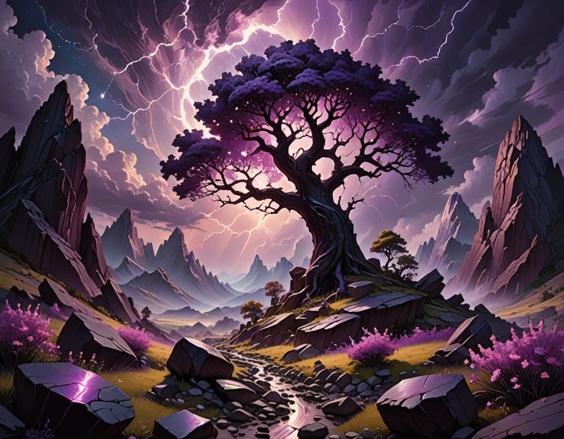 Fairy and Imp Worlds Divided by Lightning