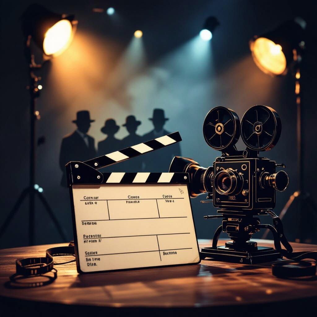 Classic Film Characters Emerge from Vintage Camera