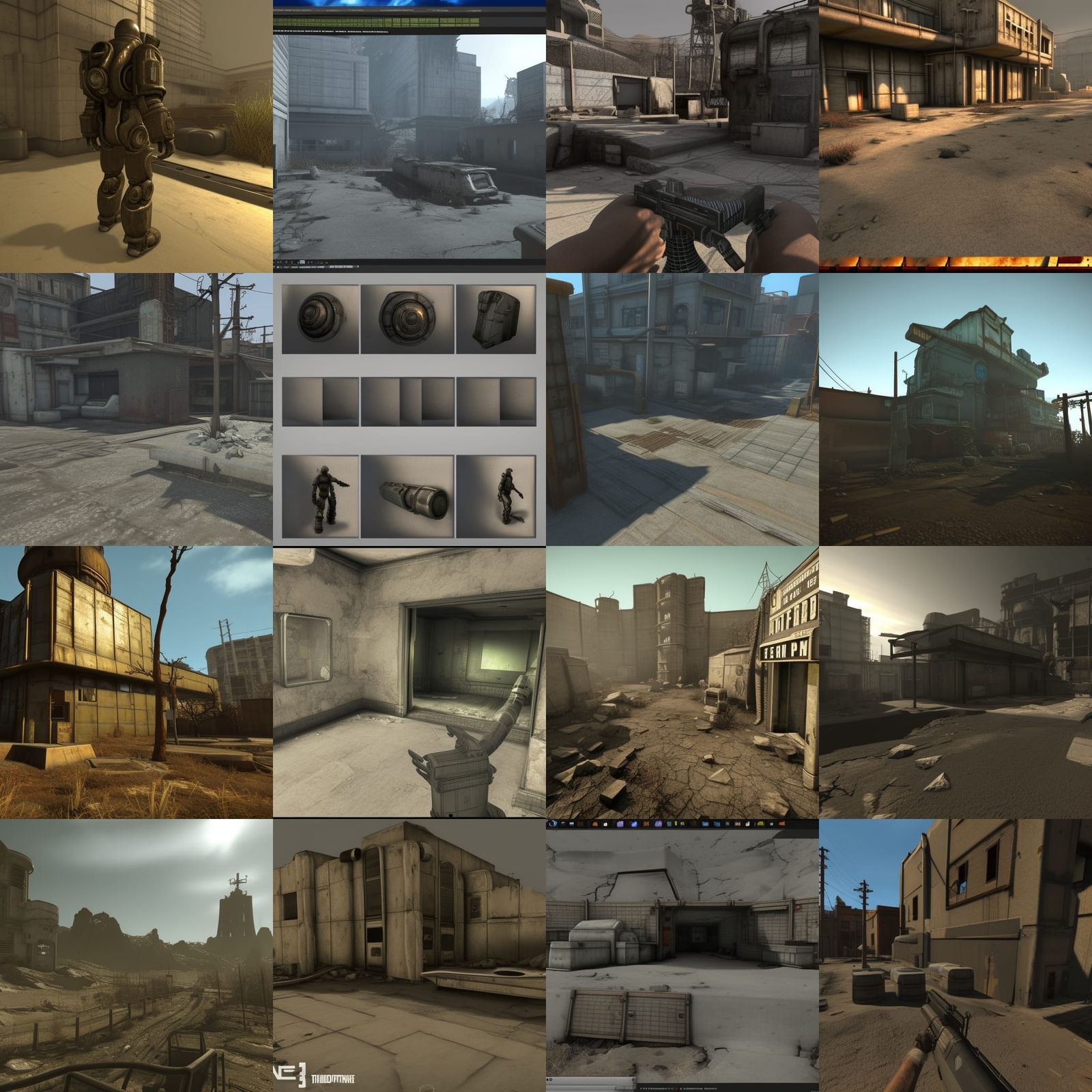 Fallout-Inspired Post-Apocalyptic 3D Render