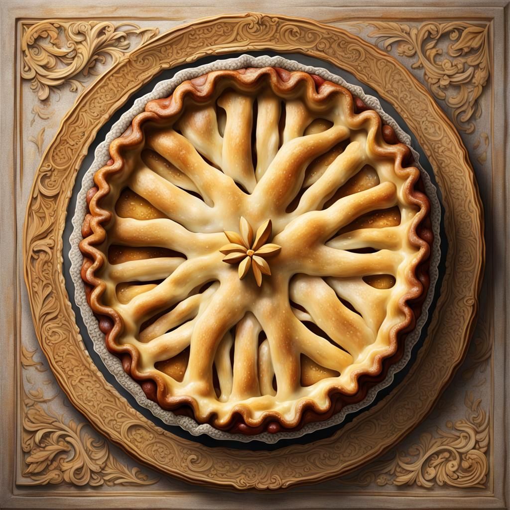 Medieval Castle Pie Baking: Detailed and Enchanting Artwork