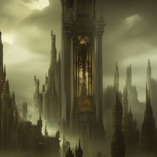 Dramatic Digital Painting of Terror