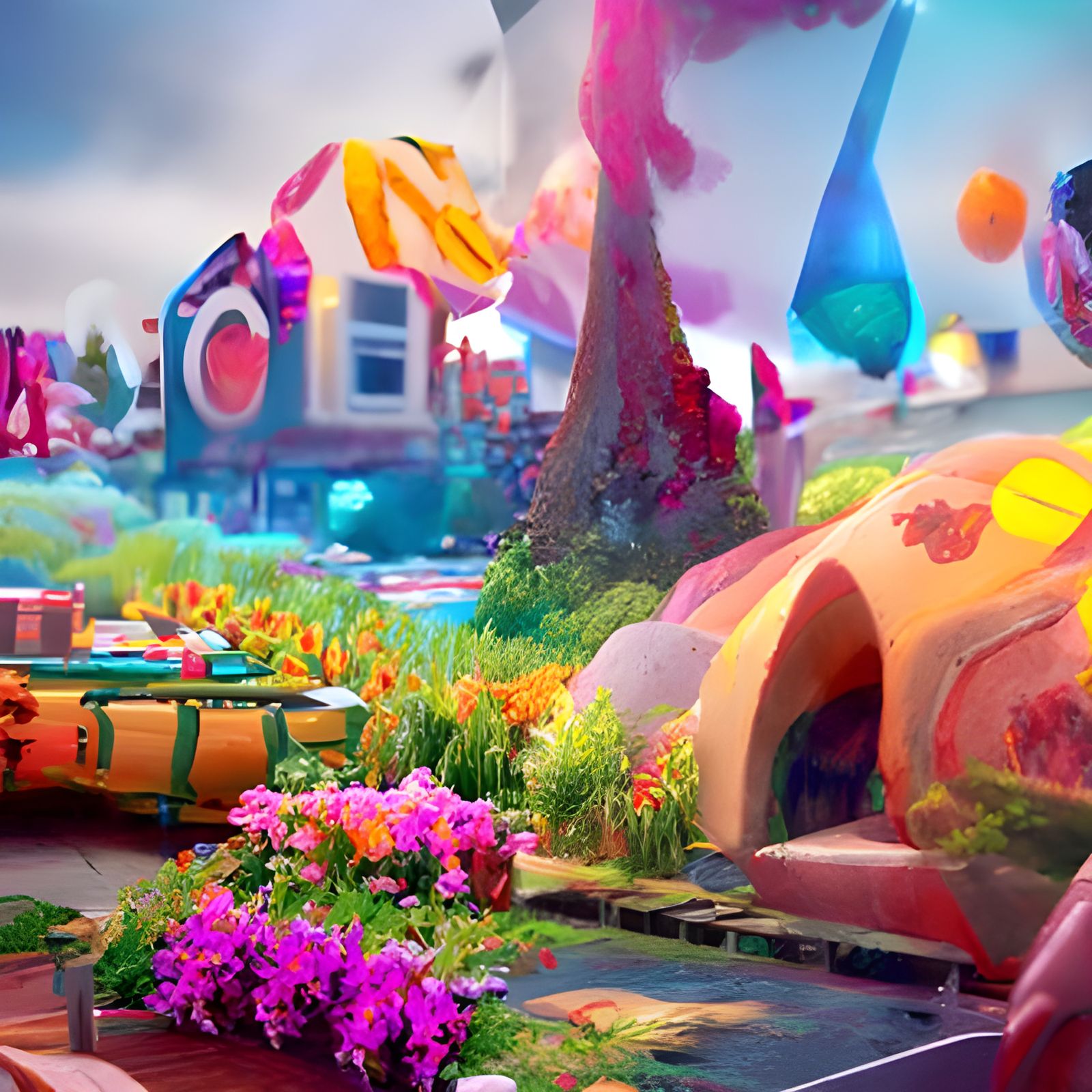 Colorful Wonderland in Summer, Unreal Engine Art