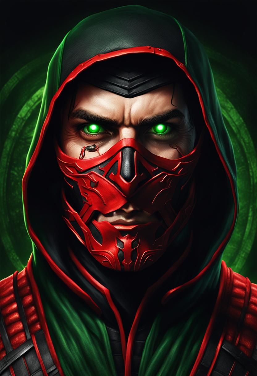 Ermac Ninja Warrior with Glowing Eyes in Soul Chamber