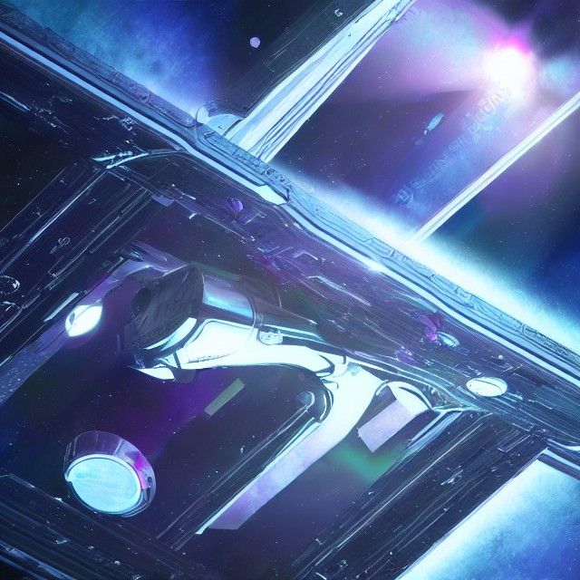 Art Deco Luxury Space Utopia in 3D