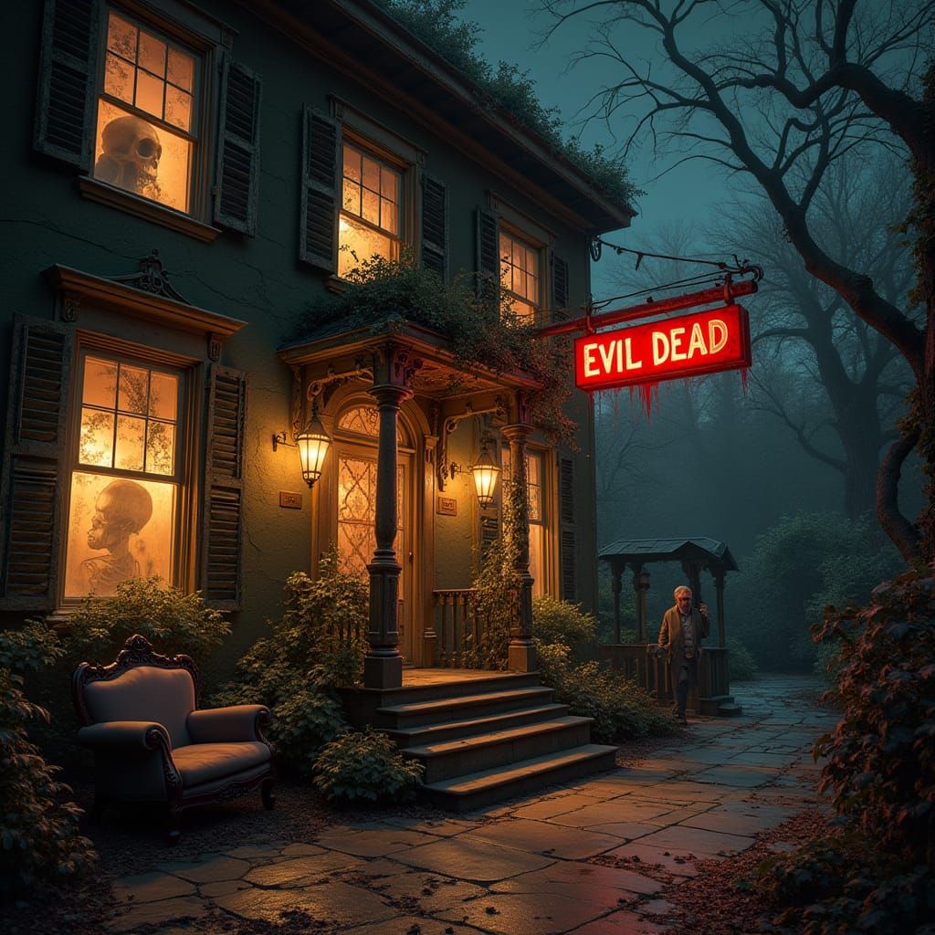 Evil Dead Deadites Run Victorian Bed & Breakfast