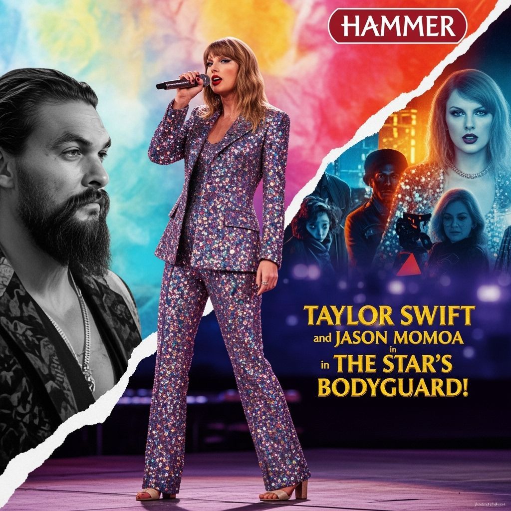 Taylor Swift and Jason Momoa in Star's Bodyguard