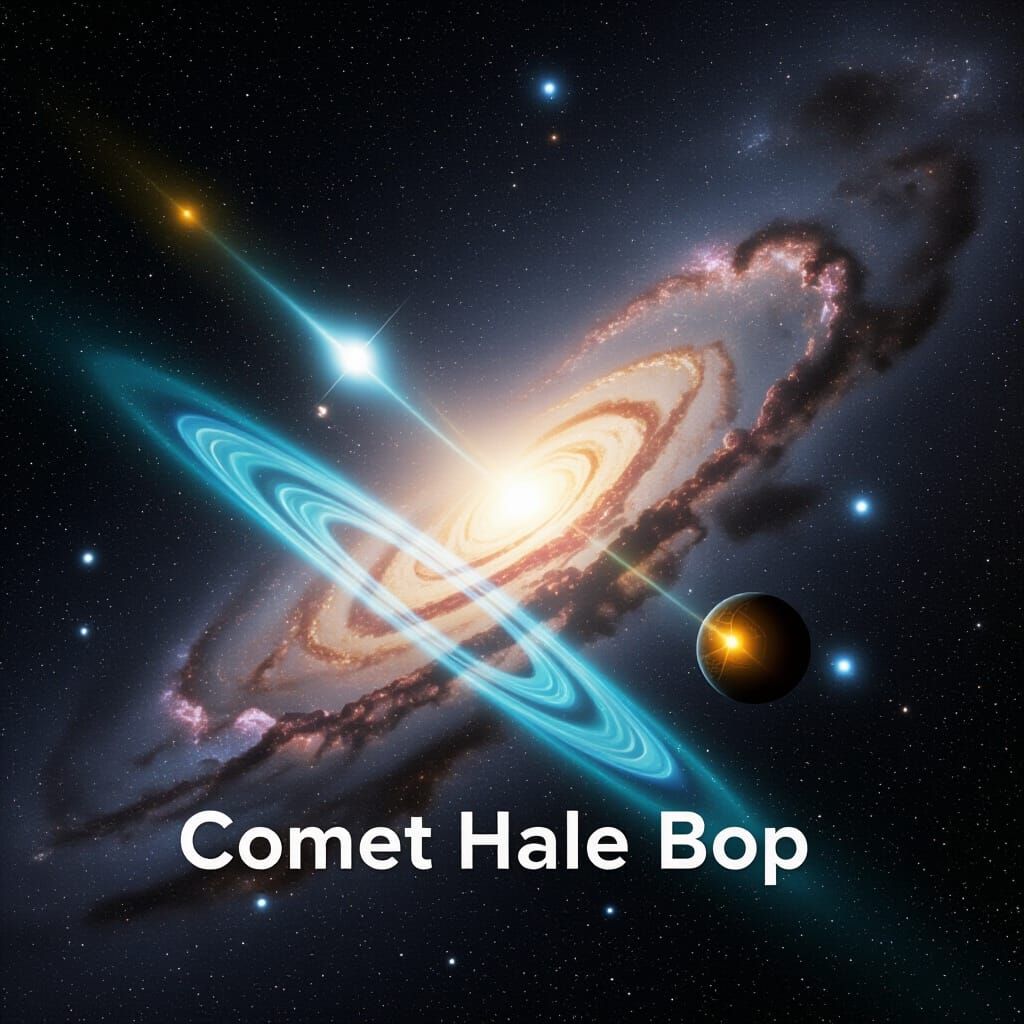 Comet Hale-Bopp in Space