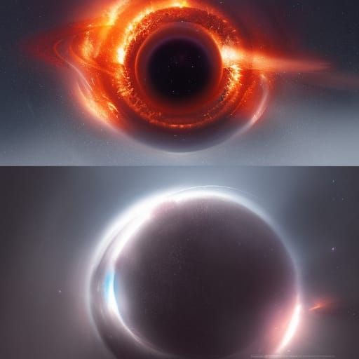 Cosmic Solar Flare: A Dark Fantasy Concept Art