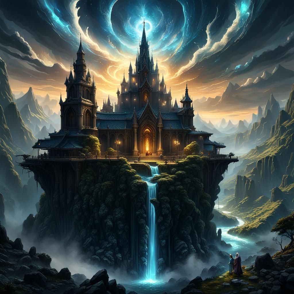 Detailed Image of a God in Dark Fantasy Style