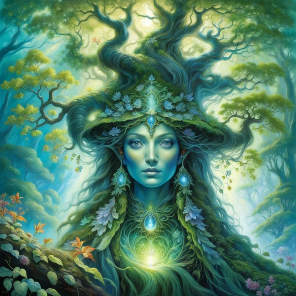 Enchanting Tree Spirit Concept Art