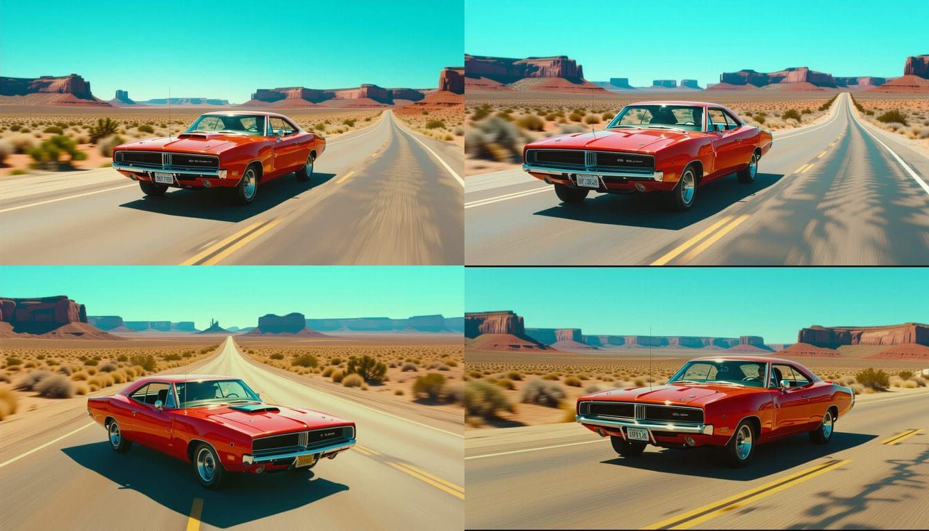 1969 Dodge Charger on Route 66