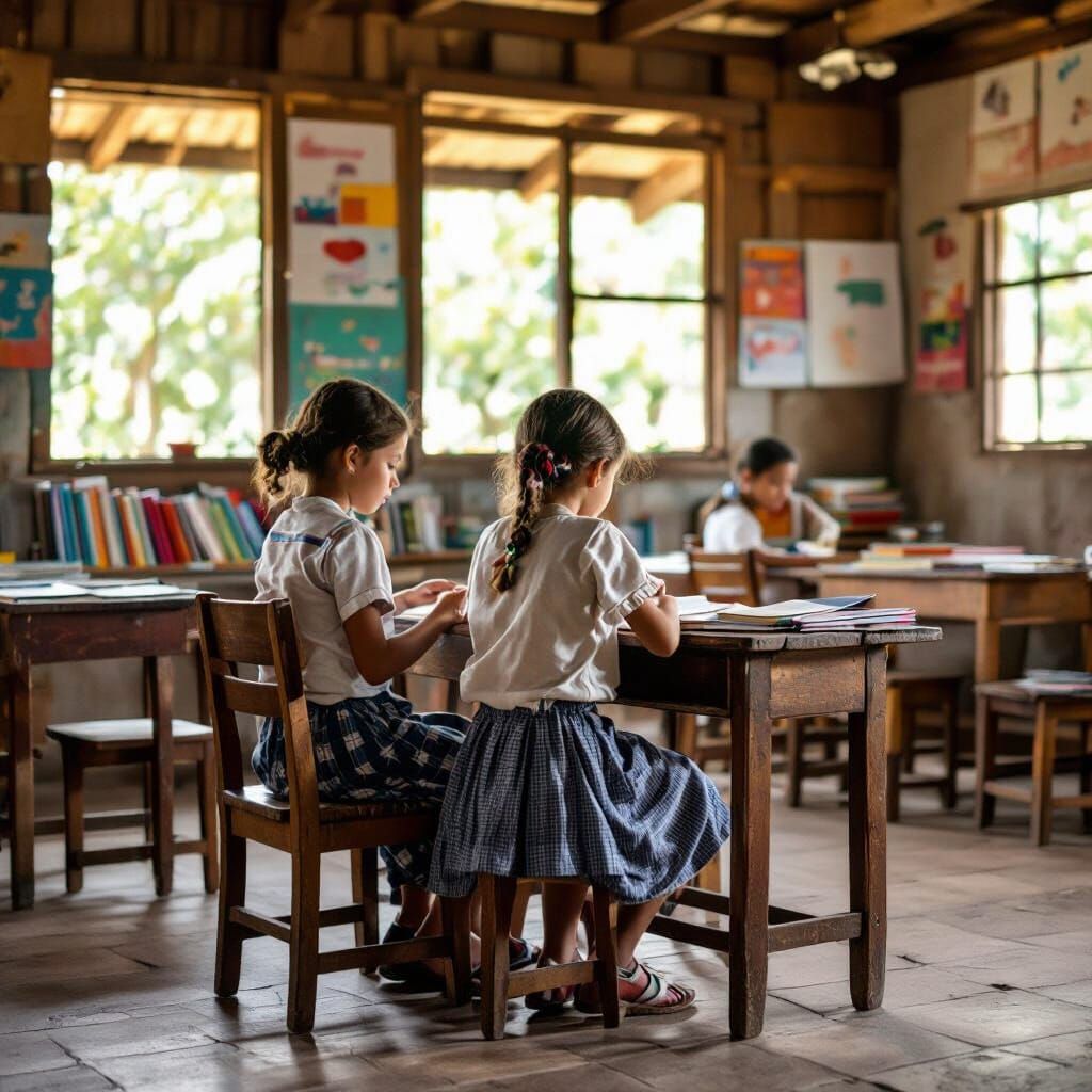 Brazilian Child Studies in Rustic Rural Schoolhouse
