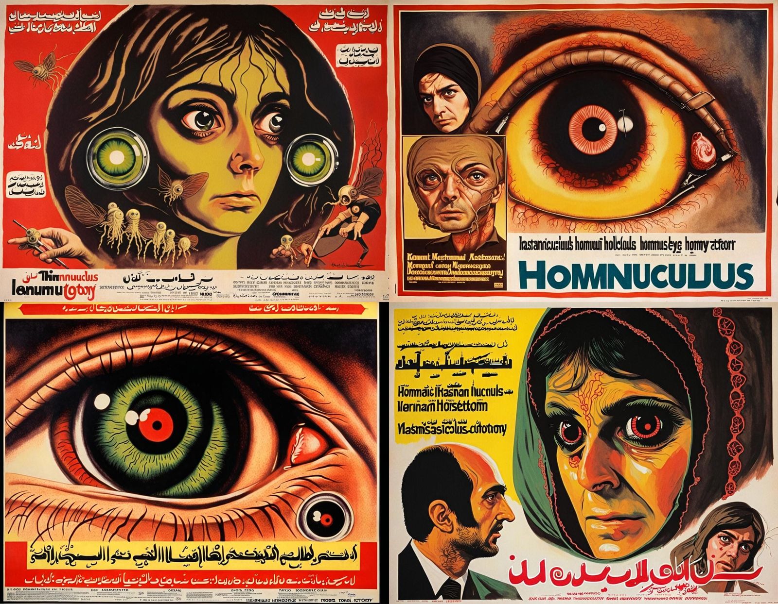 Horrific Bug-Eyed Attack: A 1970s Movie Poster