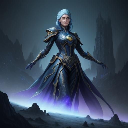 Grayfia Lucifuge Heroic Pose in Unreal Engine 5 Style