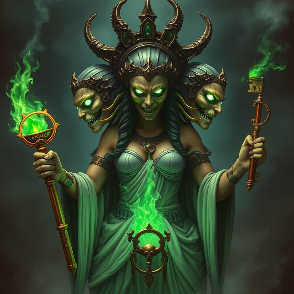 Mystical Greek Goddess of Magic and the Moon