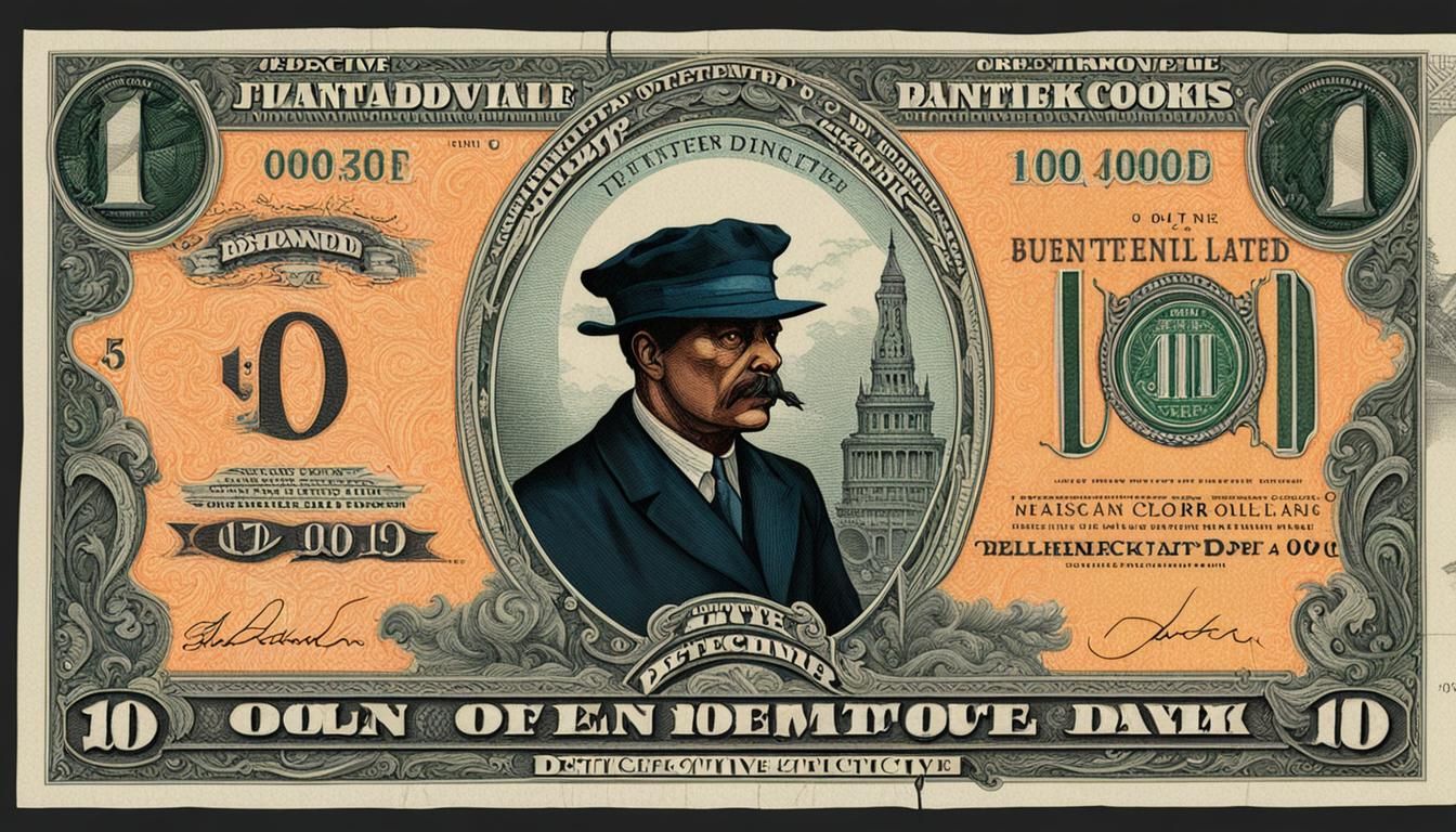 Detective Art in Color Banknote Style