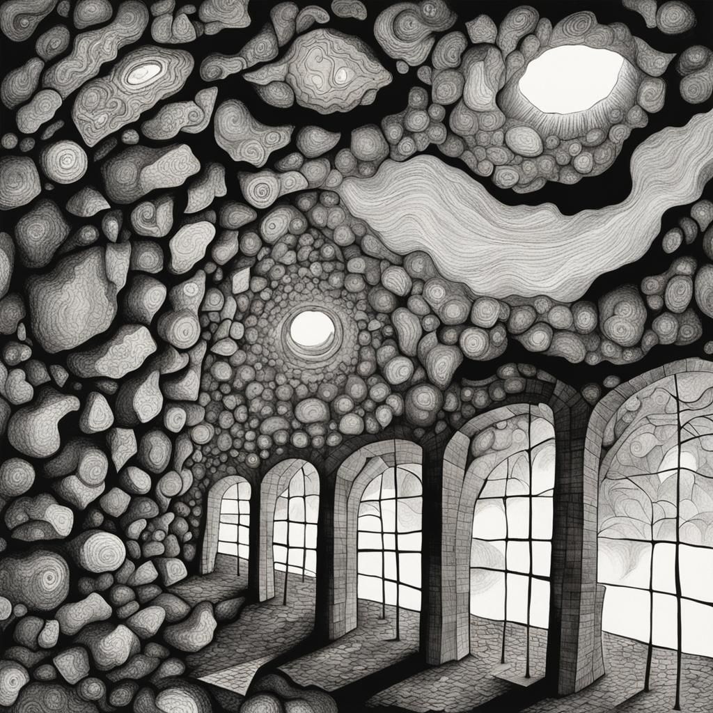 Surreal Mind Cavern AI Image