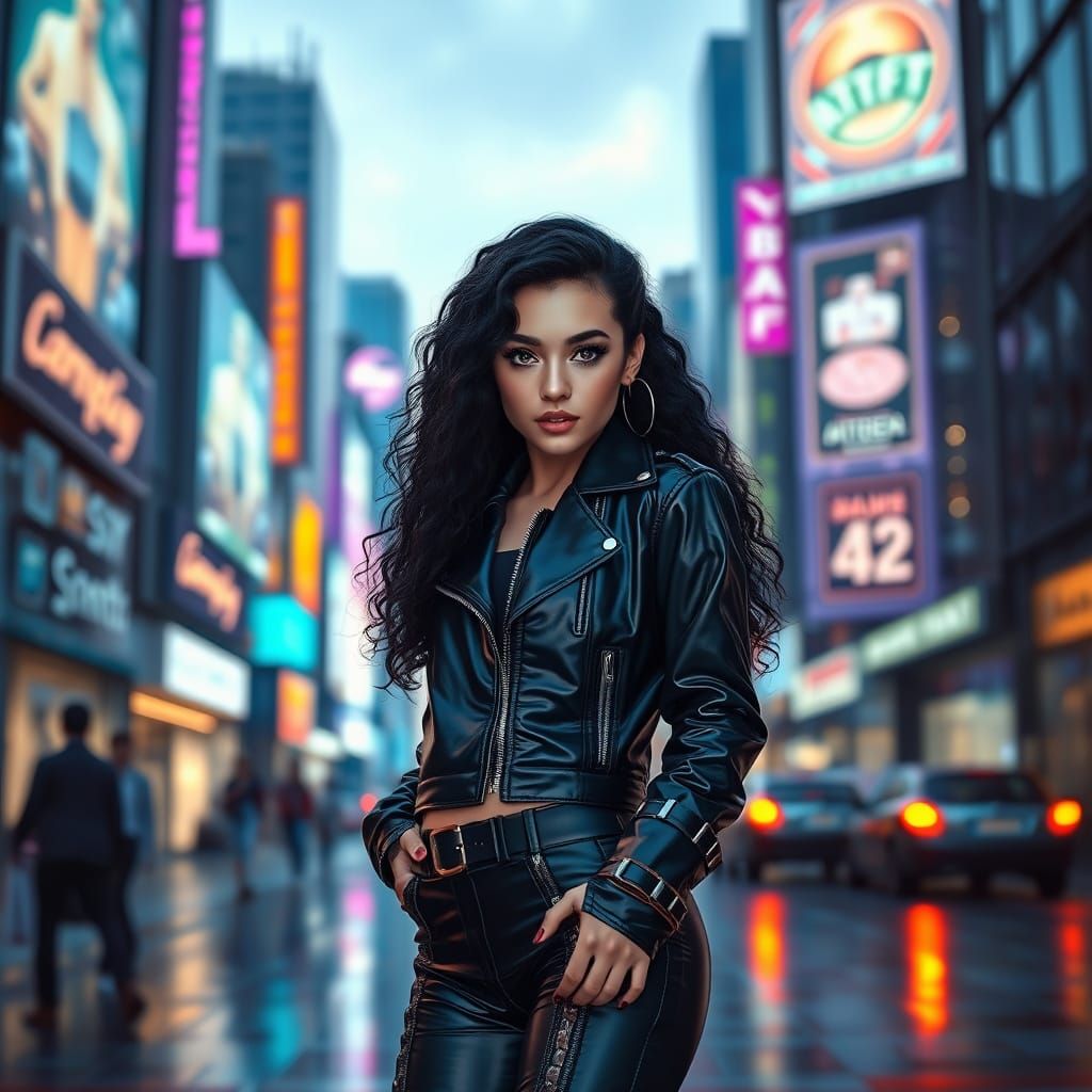 A vibrant digital painting of a young precious delicate russ...