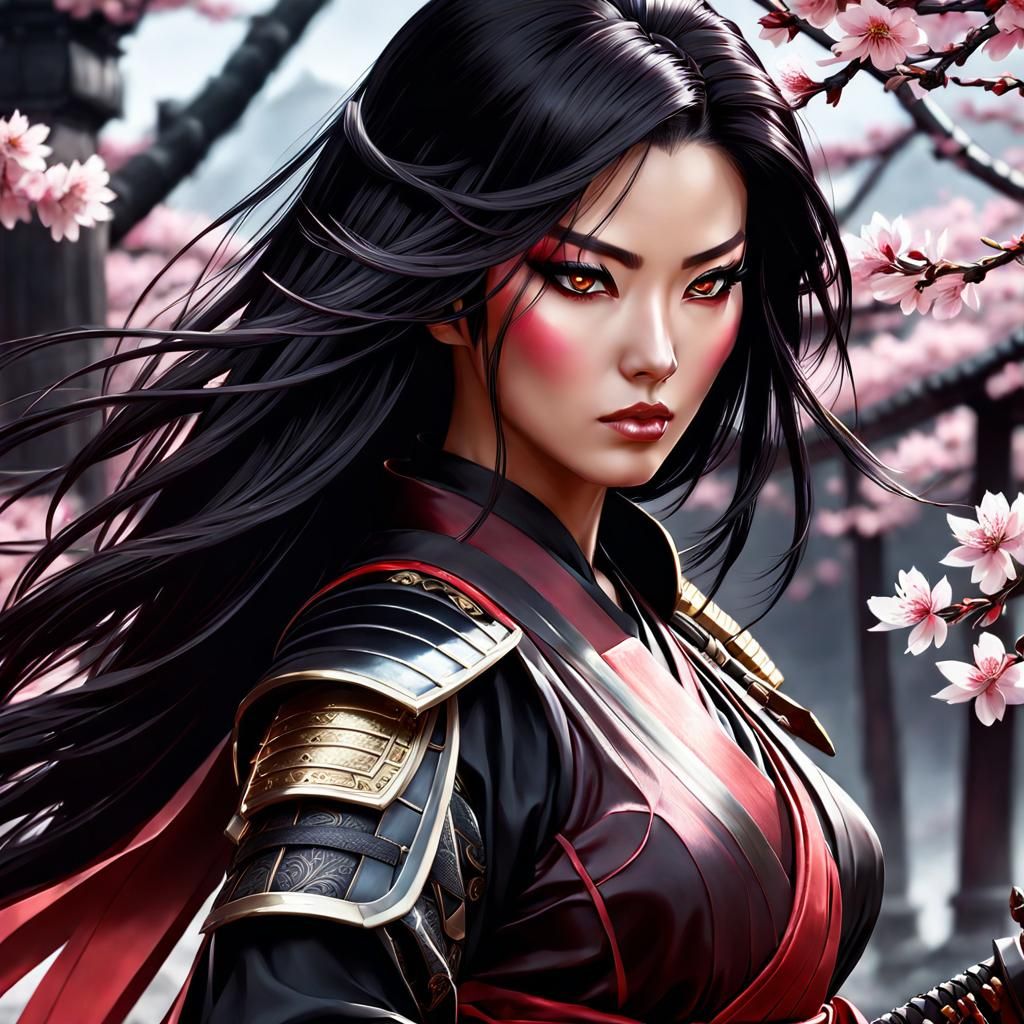 Cyberpunk Samurai: A Digital Concept Art