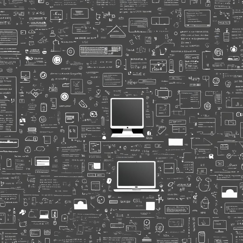 Sleek Coding Workspace Wallpaper in Charcoal Grey