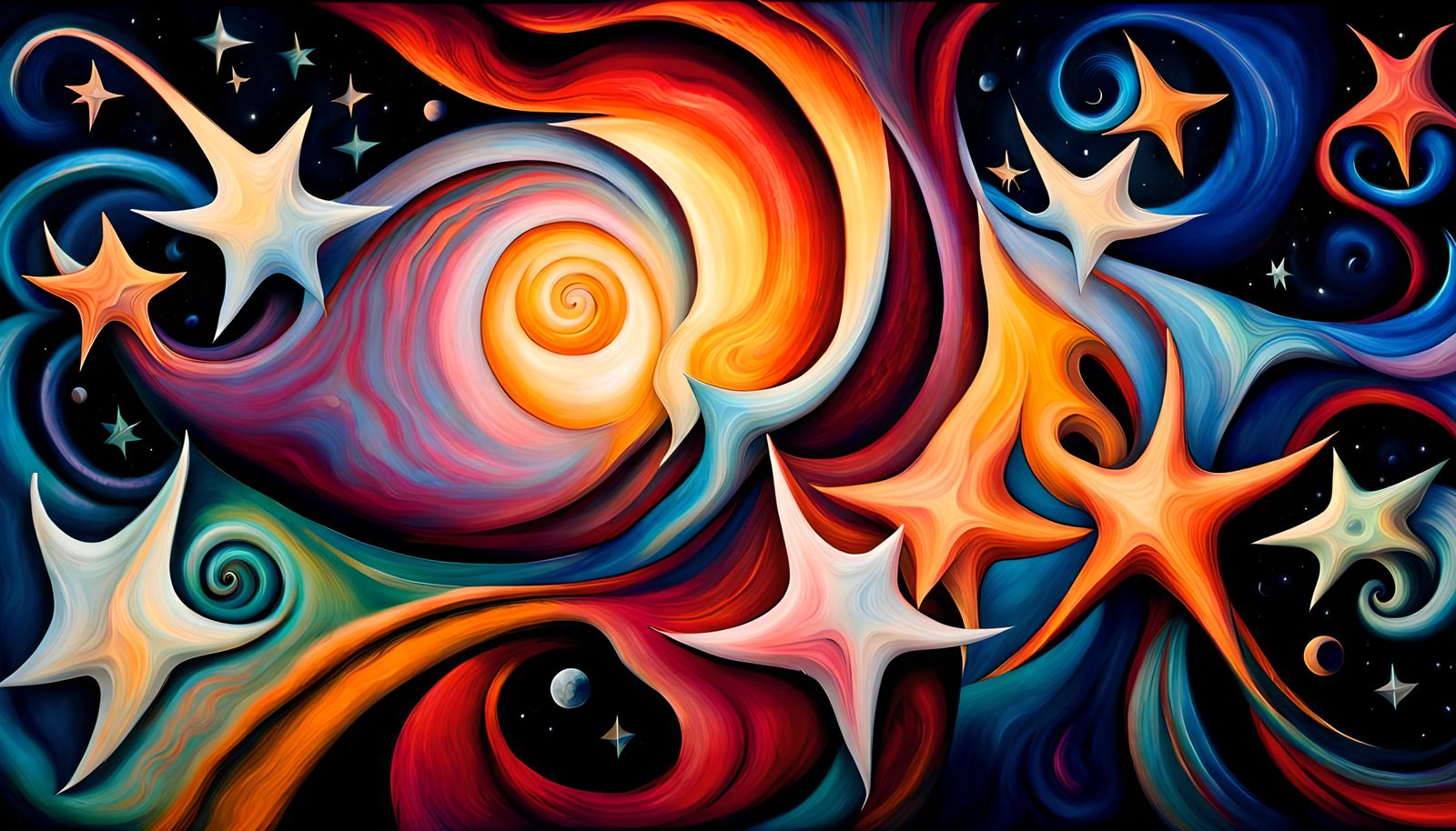 Swirling Stars in a Dreamy Cosmic Dance