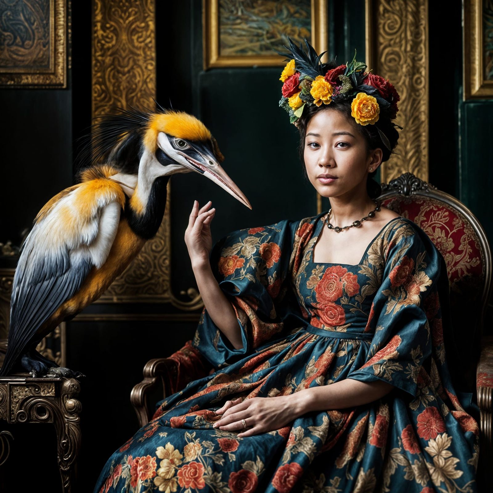 Exotic Aliens Enjoying Mirth and Badinage