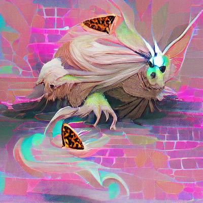 Colorful Fantasy Moth with Intricate Wing Patterns
